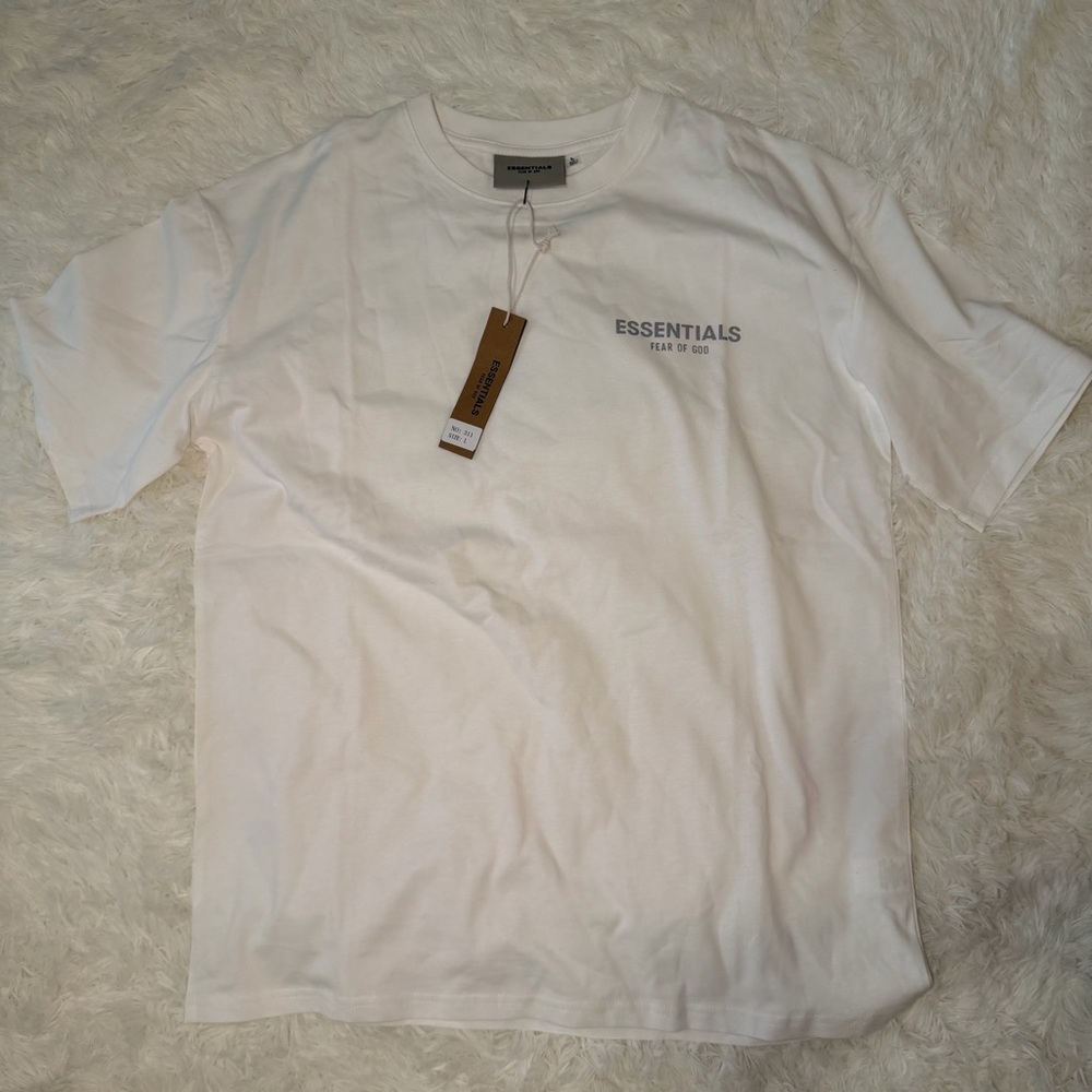 Essentials Classic White Short Sleeve Tee